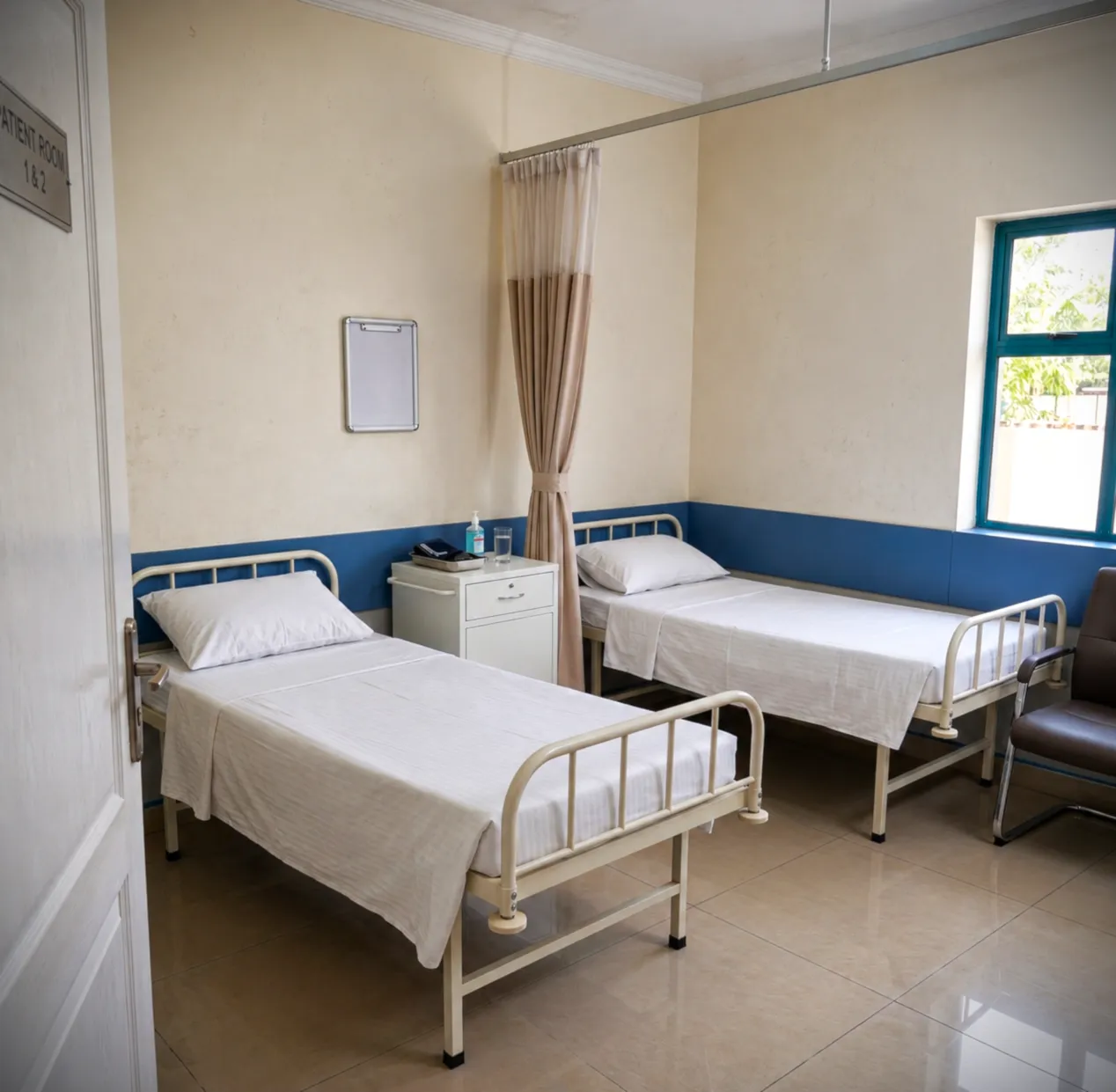 Patient ward and clinical consultation room at Hallel Hospital, Eneka Port Harcourt